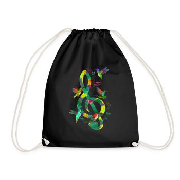 Colibri Violon Clef Musique Clef - Sac de sport léger - noir - Devant
