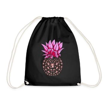 Animal Cadeau Ananas Axolotl - Sac de sport léger - noir - Devant
