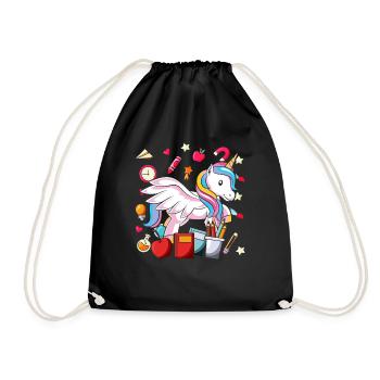 Ecole Motif Motif Ecole Ecole Débutants Licorne - Sac de sport léger - noir - Devant