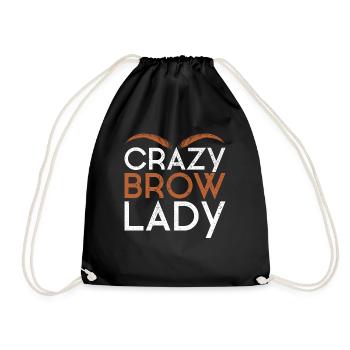 Make Up Artist Gift Beauty Brow Artist - Drawstring Bag - black - Front