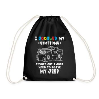 Turned Out I Just Need To Drive My Jeeps - Drawstring Bag - black - Front