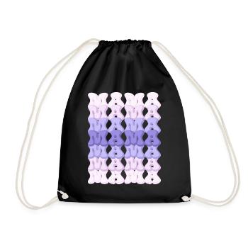 Mother’s Day tribute – mama, mama - Drawstring Bag - black - Front