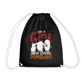 Oiseau Antarctique Animal Gift Pingouin Drôle - Sac de sport léger - noir - Devant