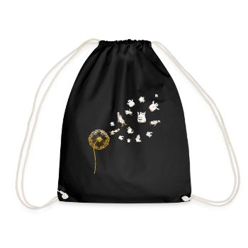 Zoo Animal Lover Cadeau Pissenlit Pingouin - Sac de sport léger - noir - Devant