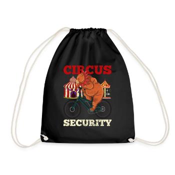 Circus Security Circus Artist Bear Gift Circus - Drawstring Bag - black - Front