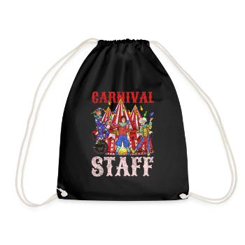 Carnival Circus Artist Clown Gift Circus - Drawstring Bag - black - Front