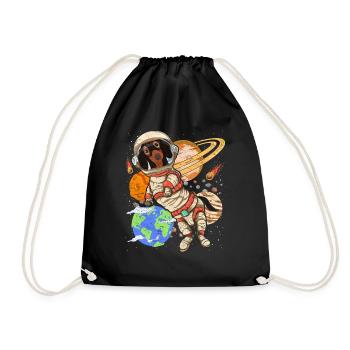 Galaxy Astronaut Dogs Gift Space Teckel - Sac de sport léger - noir - Devant