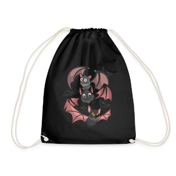 Halloween Animal Gift Mignon Bat - Sac de sport léger - noir - Devant