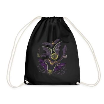 Animal Lover Night Animal Gift Bat - Sac de sport léger - noir - Devant