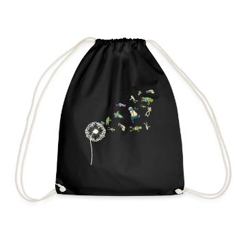 Dandelion Mummies Zombie Gift Halloween - Drawstring Bag - black - Front