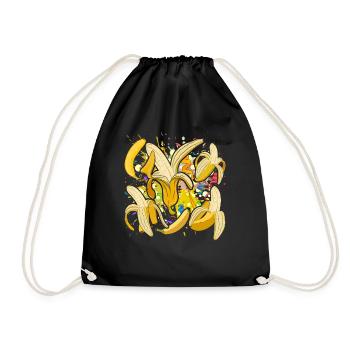 Dabbing Fruit Fruit Gift Dab Bananas - Sac de sport léger - noir - Devant
