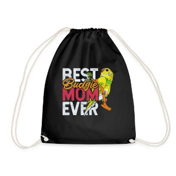 Meilleur oiseau-cadeau de la fête des mères de la fête des mères perruche - Sac de sport léger - noir - Devant