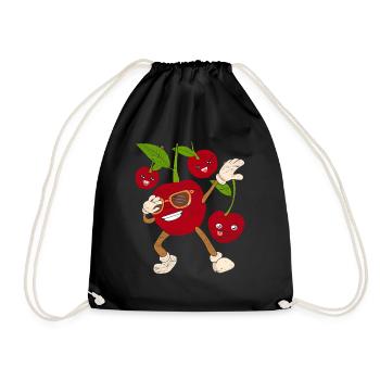 Cool Lunettes de soleil Fruit Cadeau Dabbing Cerise - Sac de sport léger - noir - Devant