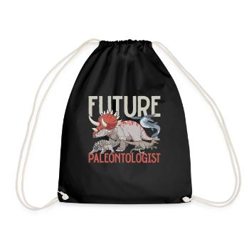 Paleontology Dinosaurs Future Paleontologist - Drawstring Bag - black - Front