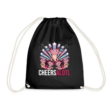 Cheersalotl Amphibian Cadeau Cheerleading Axolotl - Sac de sport léger - noir - Devant