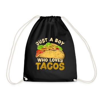 Juste un garçon qui aime les tacos, la restauration rapide, les tacos - Sac de sport léger - noir - Devant