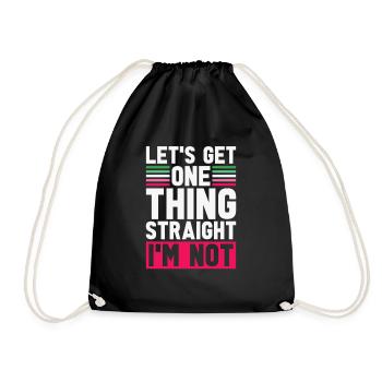 Je ne suis pas hétéro Drôle LGBTQ Abrossexuel - Sac de sport léger - noir - Devant
