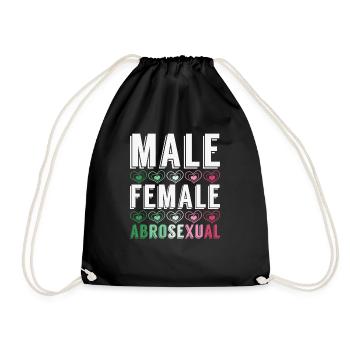 LGBTQIA Gay Pride Month Cadeau Abrossexual - Sac de sport léger - noir - Devant