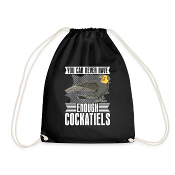 Oiseau Perroquet Cadeau Cockatiel Drôle - Sac de sport léger - noir - Devant