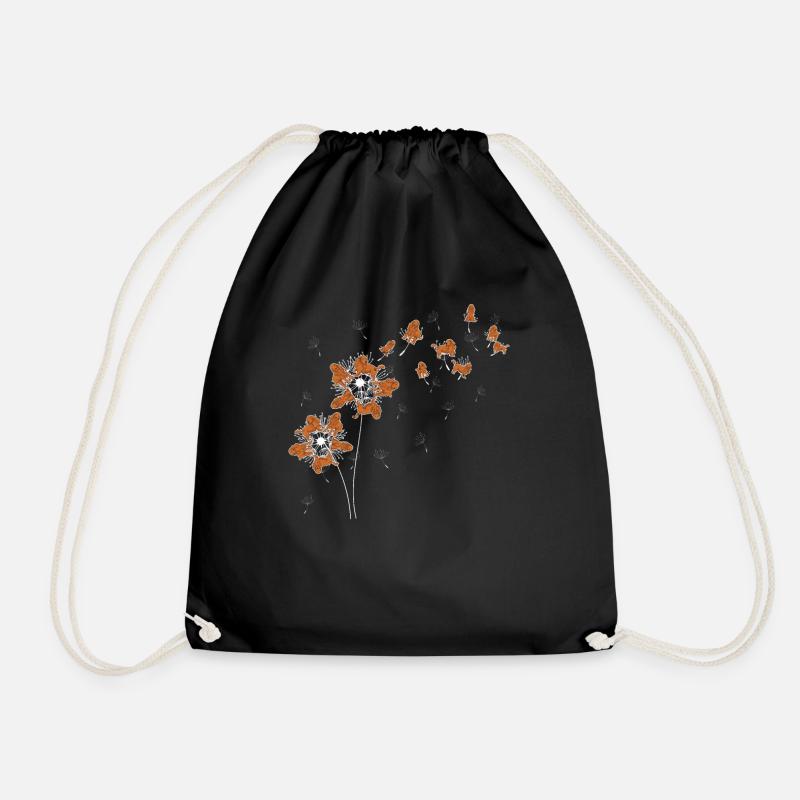 Pet Dogs Gift Dandelion Cocker Spaniel - Drawstring Bag - black