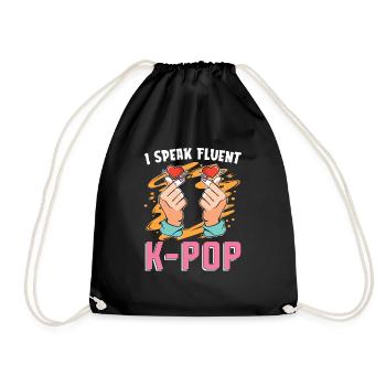 Corée Pop musique musicien cadeau drôle K Pop - Sac de sport léger - noir - Devant