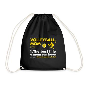 Sport Maman Définition Volleyball - Sac de sport léger - noir - Devant