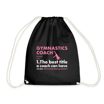 Sport Coach Gymnastics - Drawstring Bag - black - Front