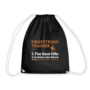 Entraîneur sportif Définition Équestre - Sac de sport léger - noir - Devant