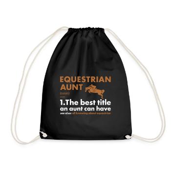 Sport Tante Définition Équestre - Sac de sport léger - noir - Devant