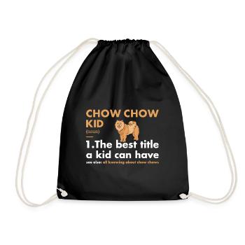 Chow Chow Kid définition - Sac de sport léger - noir - Devant