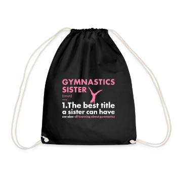 Sport Sister Gymnastics - Drawstring Bag - black - Front