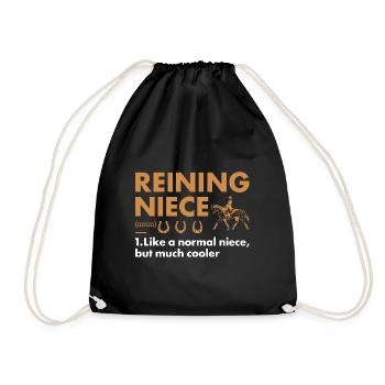 Reiner Niece Definition Reining - Drawstring Bag - black - Front