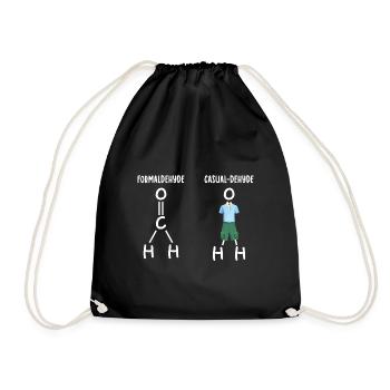 Chemie Lehrer | Chemiker Wissenschaft Geschenkidee - Turnbeutel - Schwarz - Vorne
