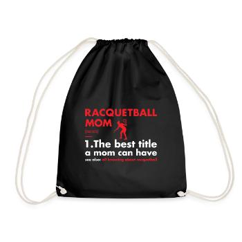 Sport Maman Définition Racquetball - Sac de sport léger - noir - Devant