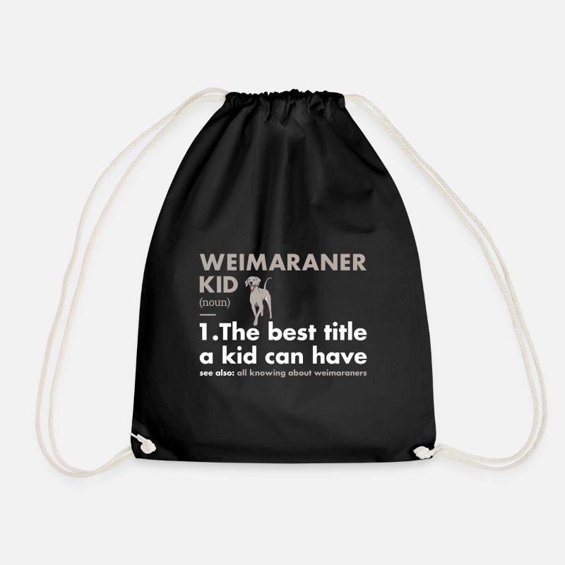 Weimaraner Kid Definition - Turnbeutel - Schwarz
