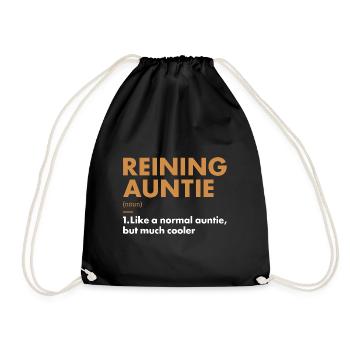 Reiner Auntie Definition Reining - Drawstring Bag - black - Front