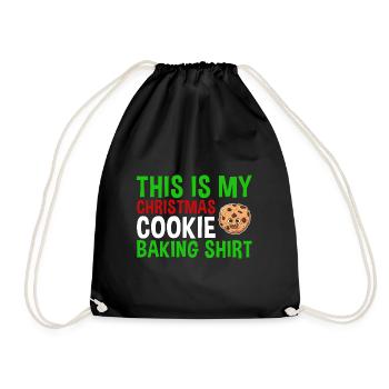 Cuisson des biscuits de Noël Cuisson des biscuits - Sac de sport léger - noir - Devant
