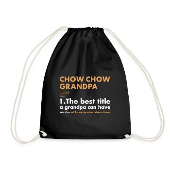 Chow Chow Grandpa Définition - Sac de sport léger - noir - Devant