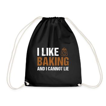 Baker I Like Baking - Drawstring Bag - black - Front