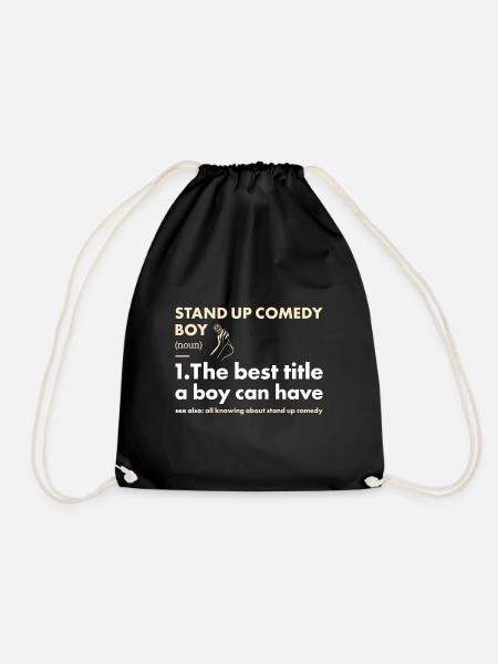 Comedian Boy Definition Stand Up Comedy - Turnbeutel - Schwarz