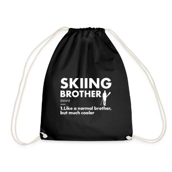 Sport Brother Skiing - Turnbeutel - Schwarz - Vorne