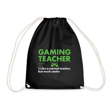Gamer Teacher Définition du jeu - Sac de sport léger - noir - Devant