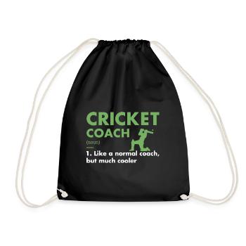Définition de l’entraîneur sportif Cricket - Sac de sport léger - noir - Devant