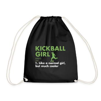 Sport Girl Définition Kickball - Sac de sport léger - noir - Devant
