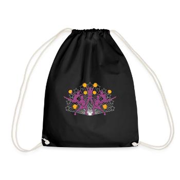 Sportler Cheerleading Geschenk Sport Cheerleader - Turnbeutel - Schwarz - Vorne