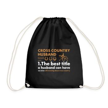 Rider Husband Definition Cross Country - Turnbeutel - Schwarz - Vorne