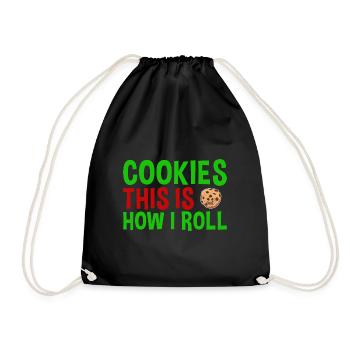 Cuisson C’est comme ça que je roule biscuit - Sac de sport léger - noir - Devant