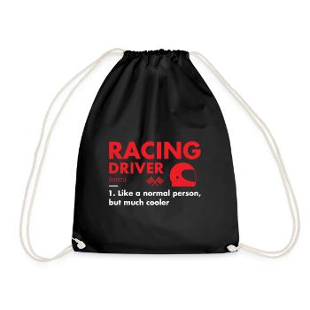 Sport Driver Definition Racing - Turnbeutel - Schwarz - Vorne