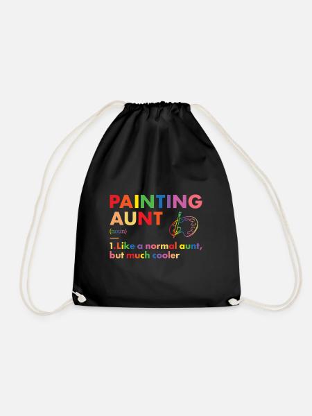 Painter Aunt Definition Painting - Turnbeutel - Schwarz