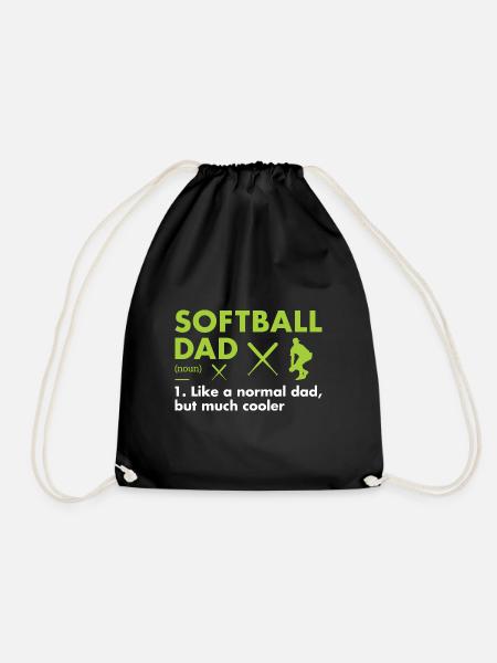 Sport Dad Definition Softball - Turnbeutel - Schwarz